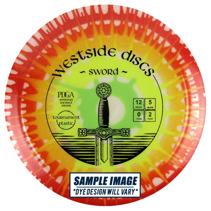 Westside MyDye Tournament Sword Distance Driver Golf Disc
