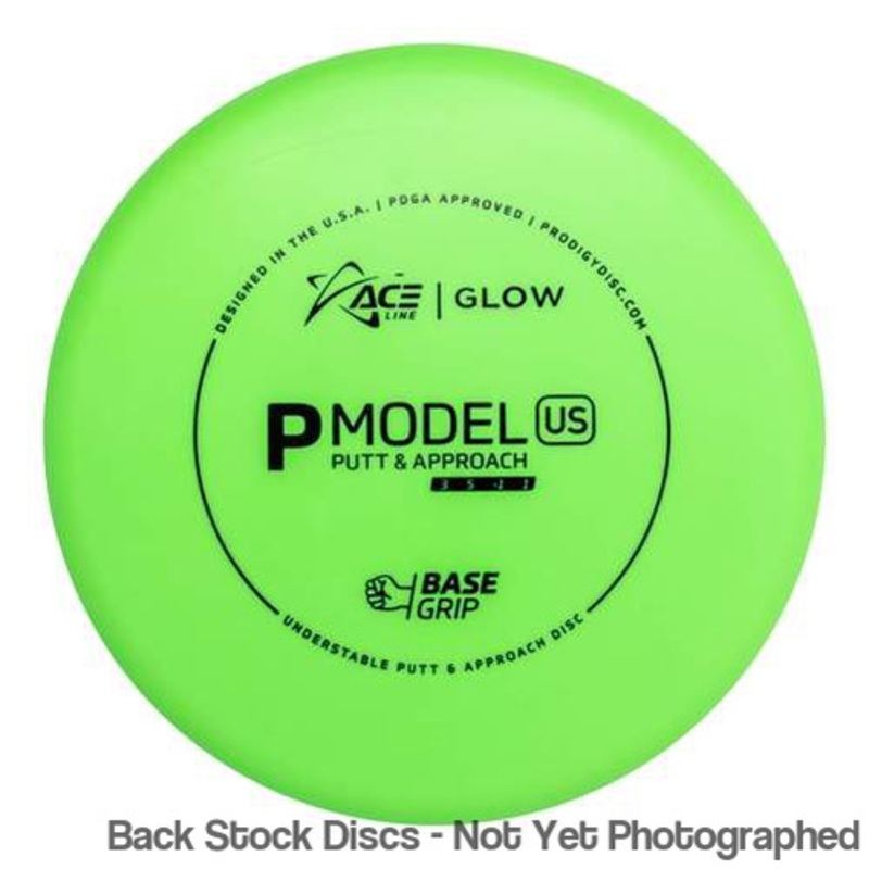 Prodigy Ace Line Basegrip Color Glow P Model S Putter with Cale Leiviska 2021 Bottom Stamp [Back Stock Inventory – Disc and Stamp Color WILL VARY]