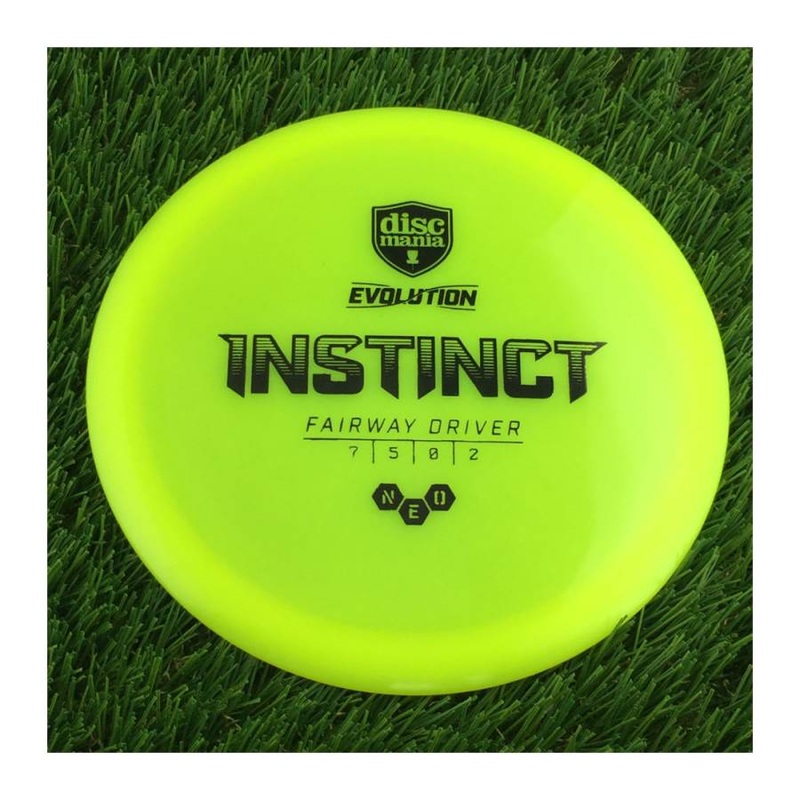 Discmania Evolution NEO Instinct – 174g – Translucent Neon Yellow