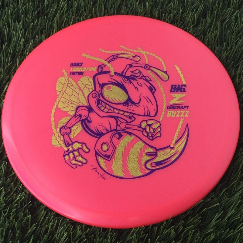 Discraft Big Z Collection Buzzz with 2023 Ledgestone Edition – Wave 3 Stamp – 176g – Solid Pink