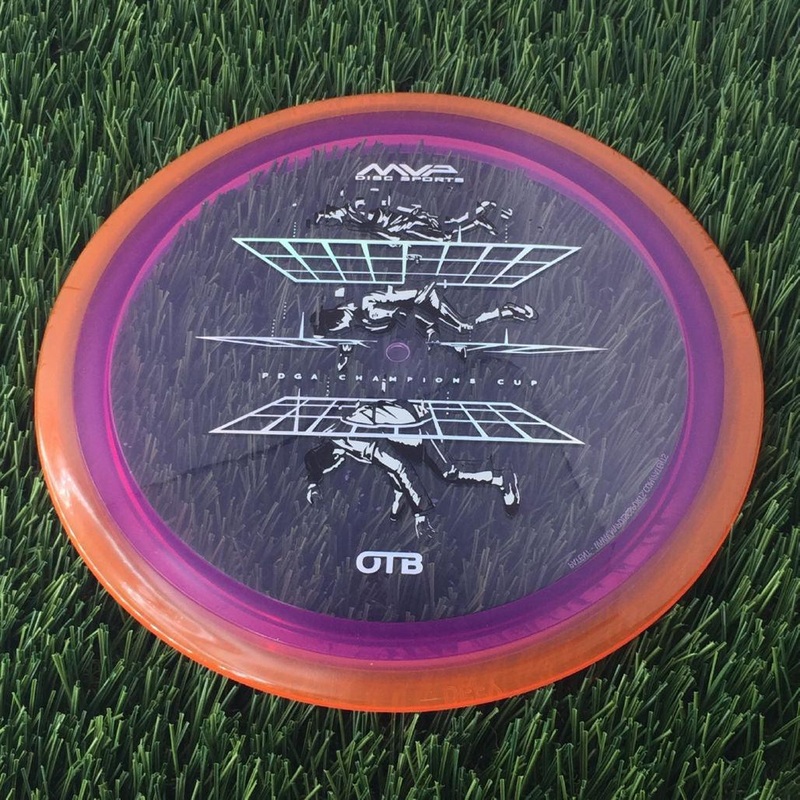Axiom Prism Proton Soft Defy with OTB Champions Cup 2025 – Ascension to Zero by Matthew Jorde Stamp – 156g – Orange Rim Purple