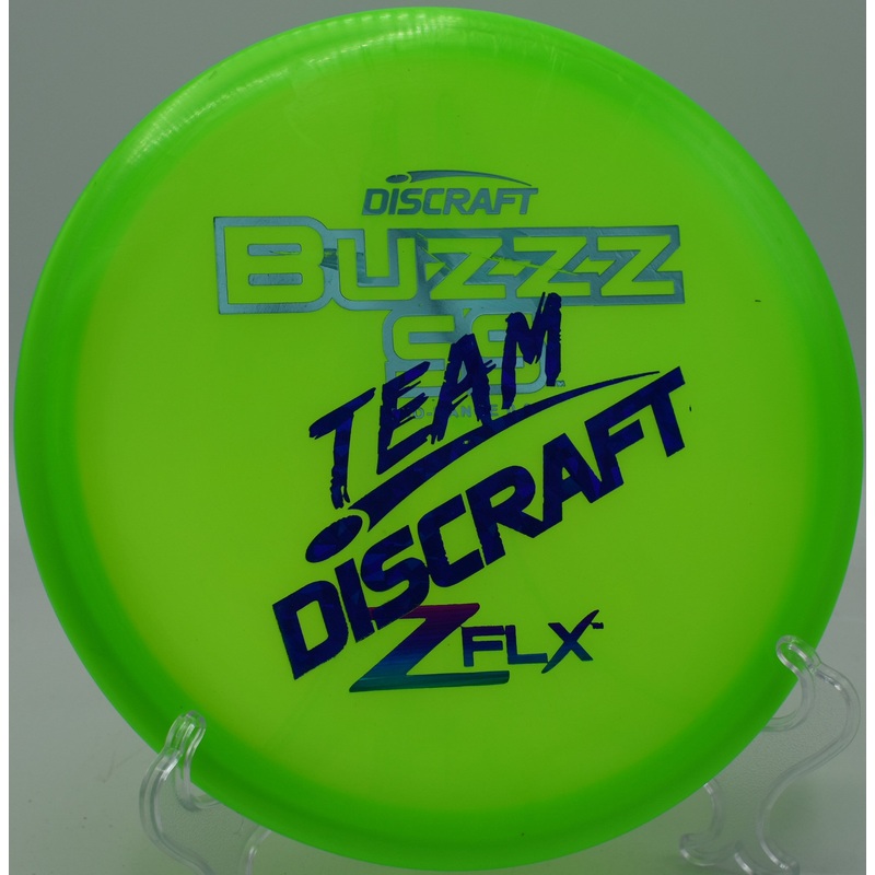 Z FLX Buzzz SS (Team Discraft Stamp) Light Thrown, Warp in Flight Plate