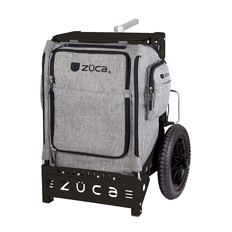 Zuca LG Trekker Disc Golf Cart – Black LG Frame with Charcoal Insert Bag