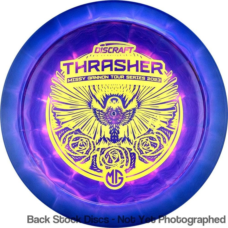 Discraft ESP Swirl Thrasher Distance Driver with Missy Gannon Tour Series 2023 Stamp [Back Stock Inventory – Disc and Stamp Color WILL VARY]