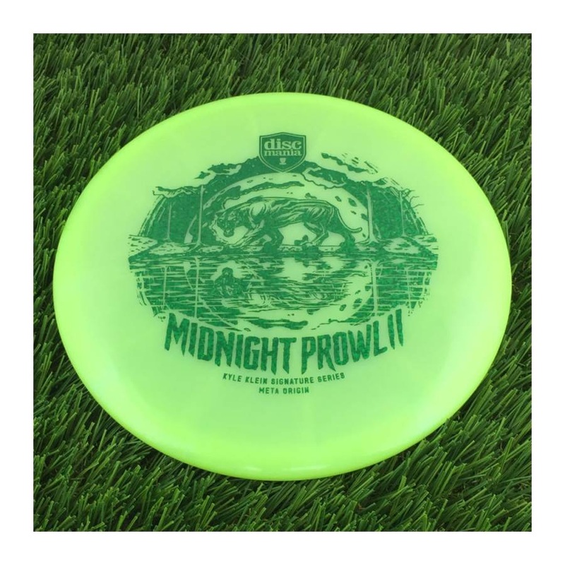 Discmania Evolution Meta Origin with Midnight Prowl II(2) – Kyle Klein Signature Series Stamp – 177g – Translucent Green