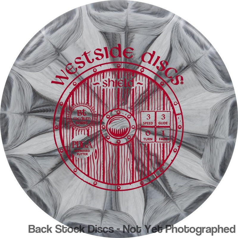 Westside BT Medium Burst Shield Putter (Stock Stamp) [Back Stock Inventory – Disc and Stamp Color WILL VARY]