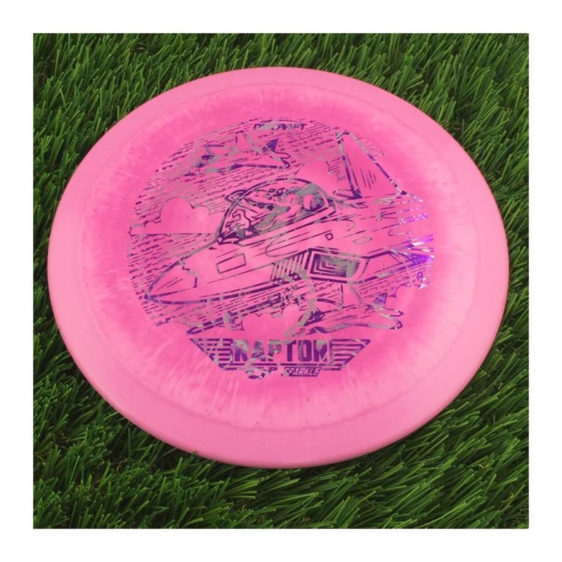 Discraft ESP Lite Sparkle Raptor with 2023 Ledgestone Edition – Wave 3 Stamp – 166g – Solid Pink