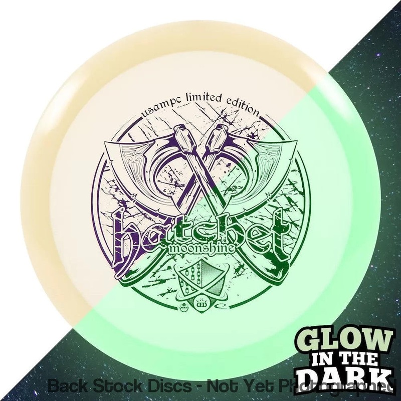 Westside VIP Moonshine Glow Hatchet Fairway Driver with United States Amateur Match Play Championships Limited Edition 2022 Stamp [Back Stock Inventory – Disc and Stamp Color WILL VARY]