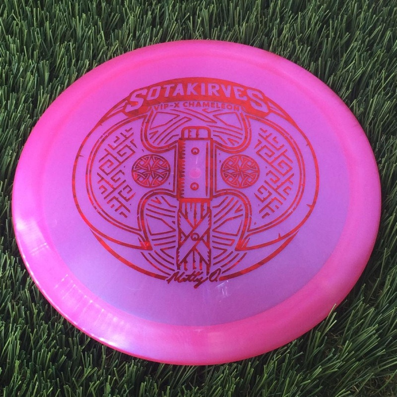 Westside VIP-X Chameleon Glimmer Hatchet with Matt Orum Matty O Sotakirves 2024 Team Series Stamp – 173g Pink