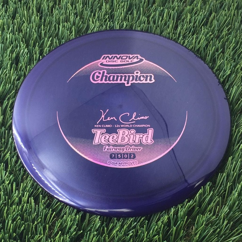 Innova Champion Teebird with Ken Climo 12 Time World Champion Signature Stamp – 167g – Translucent Purple