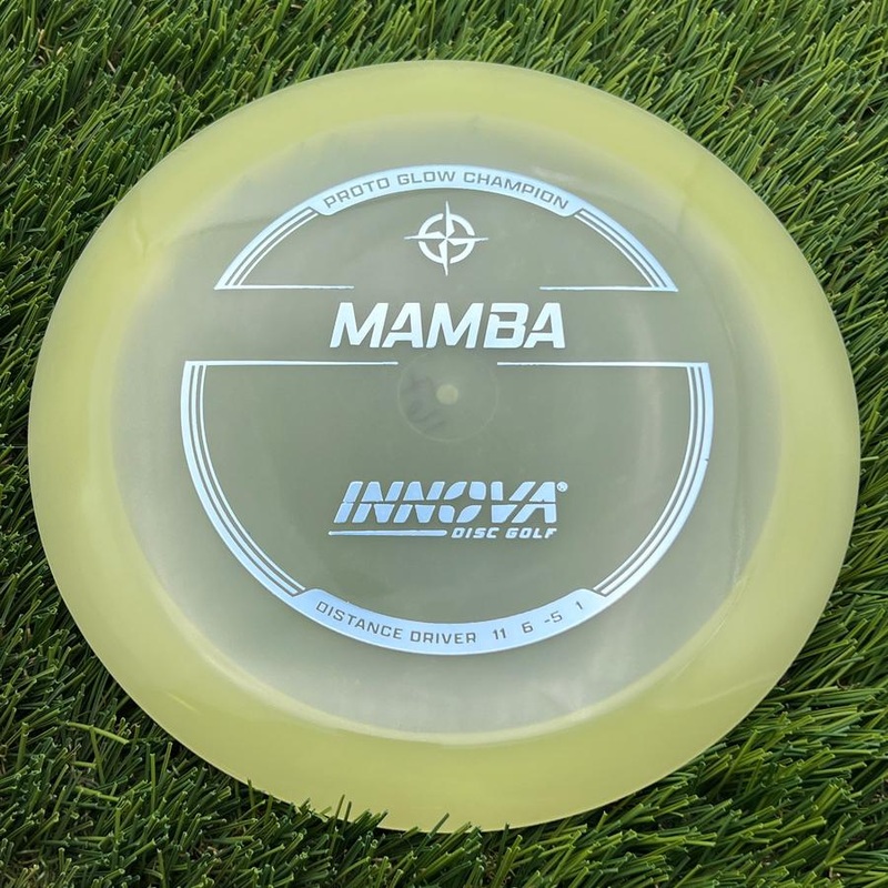 Innova Proto Glow Champion Mamba with Burst Logo Stock Stamp – 167.6g – Glow