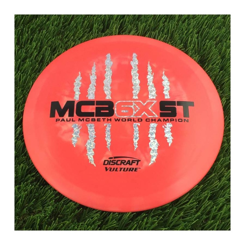 Discraft ESP Swirl Vulture with McBeast 6X Claw PM World Champ Stamp – 174g – Solid Blood Pink