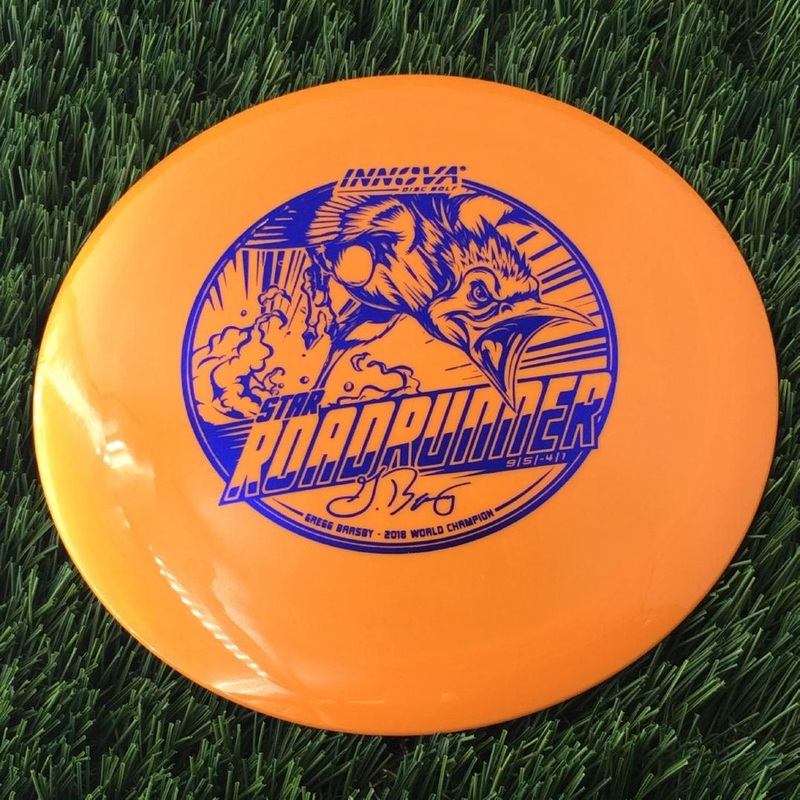 Innova Star Roadrunner with Gregg Barsby – 2018 World Champion with Burst Logo Stamp – 175g – Solid Orange