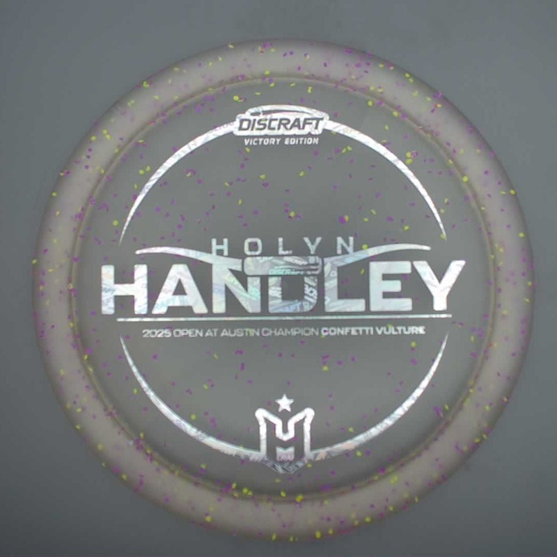 Discraft Elite Z Confetti Vulture with Holyn Handley – 2025 Open at Austin Champion – HH Logo Stamp – 174.5g – Grey