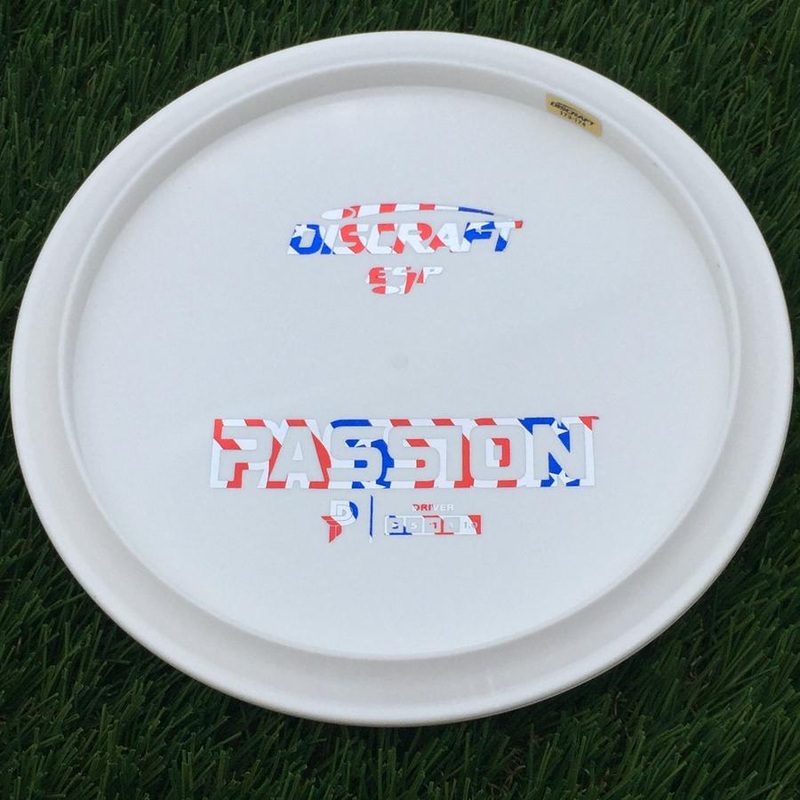 Discraft ESP Passion with Dye Line Blank Top Bottom Stamp – 175.6g – White