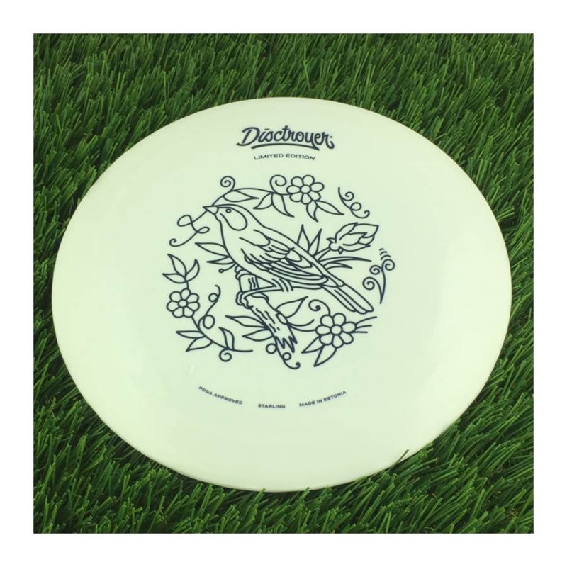 Disctroyer A-Soft Starling / Kuldnokk DD-13 with Tattoo – Limited Edition Stamp – 181g – Solid Off White