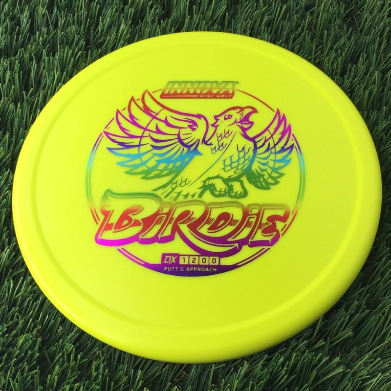 Innova DX Birdie with Burst Logo Stock Character Stamp – 175g – Solid Yellow
