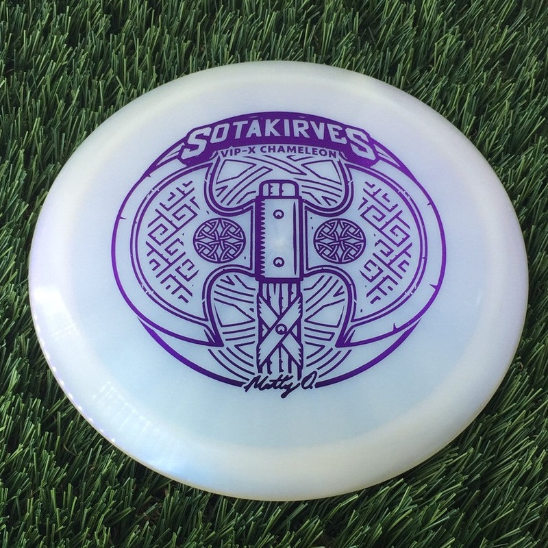 Westside VIP-X Chameleon Glimmer Hatchet with Matt Orum Matty O Sotakirves 2024 Team Series Stamp – 176g White