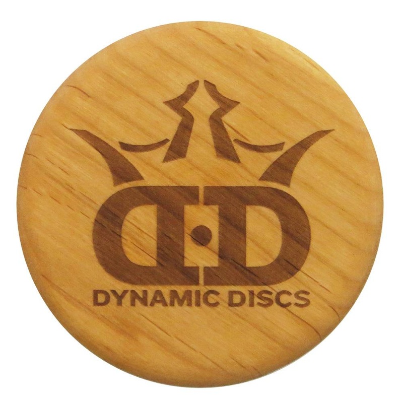 Dynamic Discs DD Logo Alder Wood Mini Marker Disc