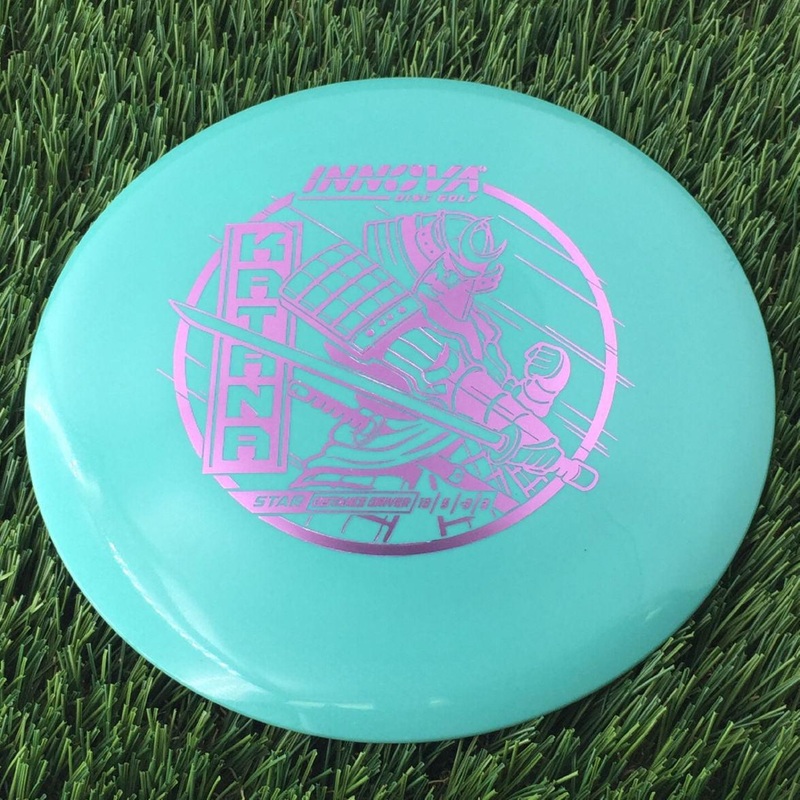 Innova Star Katana with Burst Logo Stock Stamp – 164g Turquoise Blue