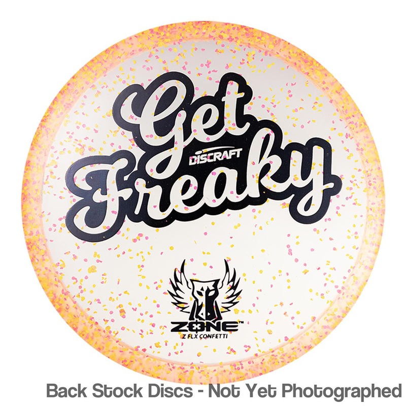 Discraft Elite Z FLX Confetti Zone Putter with Get Freaky Dark Horse Brodie Smith Stamp [Back Stock Inventory – Disc and Stamp Color WILL VARY]