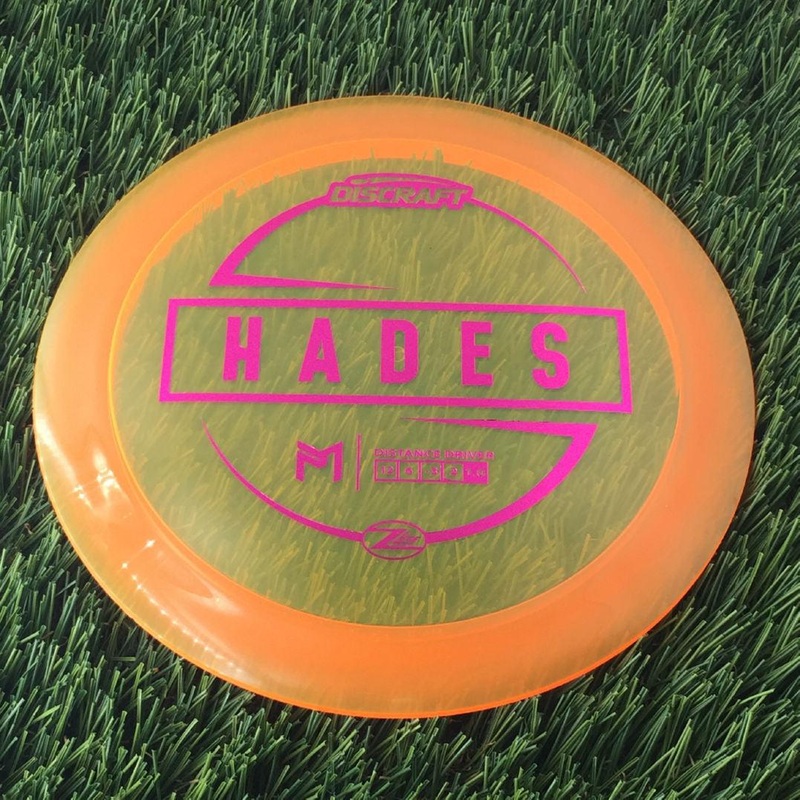 Discraft Elite Z Lite Hades with PM Logo Stock Stamp Stamp – 166g – Translucent Orange
