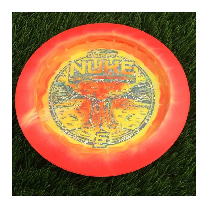 Discraft ESP Swirl Nuke with Ezra Aderhold Tour Series 2023 Stamp – 174g – Solid Orange
