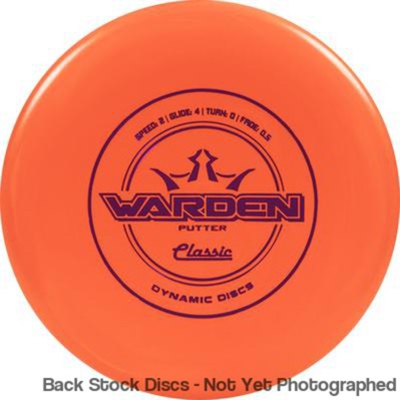 Dynamic Discs Classic (Hard) Warden Putter (Stock Stamp) [Back Stock Inventory – Disc and Stamp Color WILL VARY]