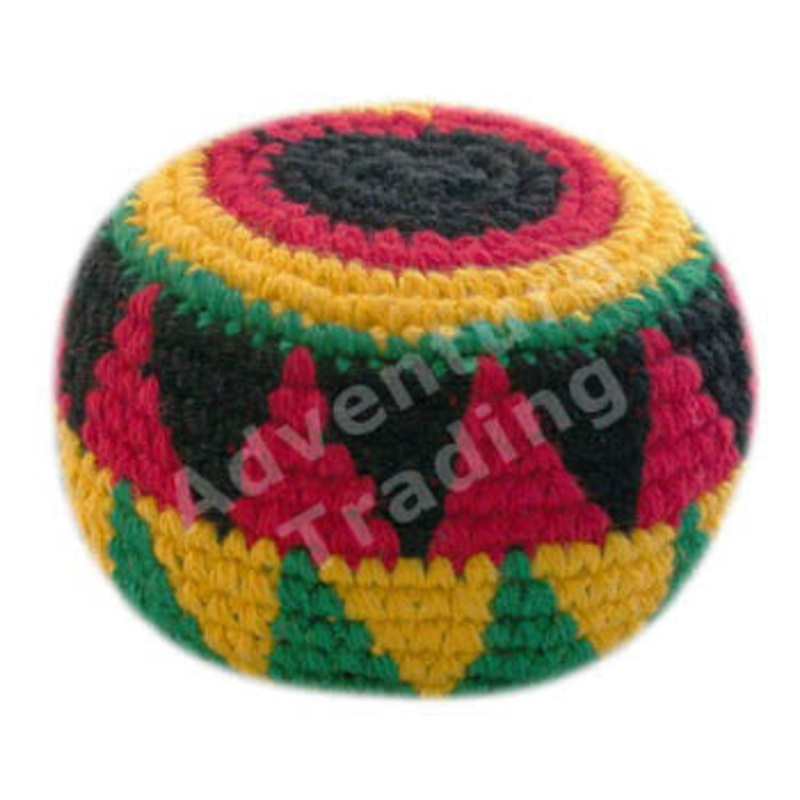 Guatemalan Crochet Footbag – Rasta – Colors & Designs Will Vary