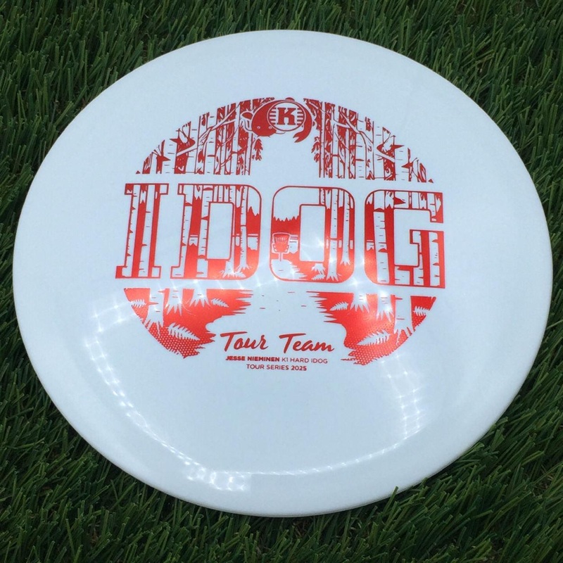 Kastaplast K1 Hard Idog with Tour Team – Jesse Nieminen – Tour Series 2025 Stamp – 173g – White