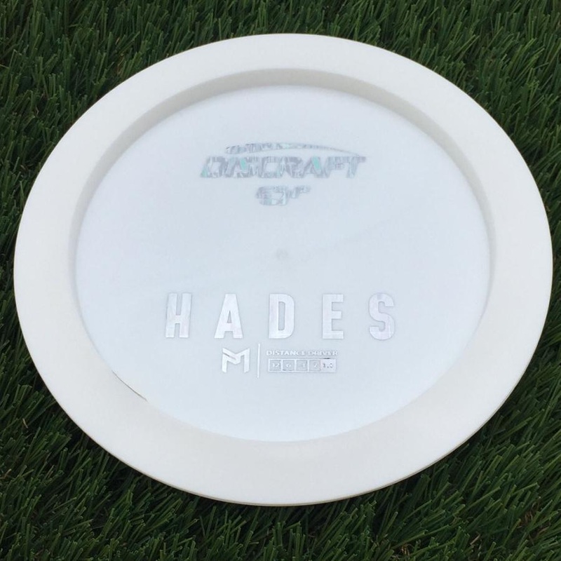 Discraft ESP Hades with Dye Line Blank Top Bottom Stamp – 174g – Solid White