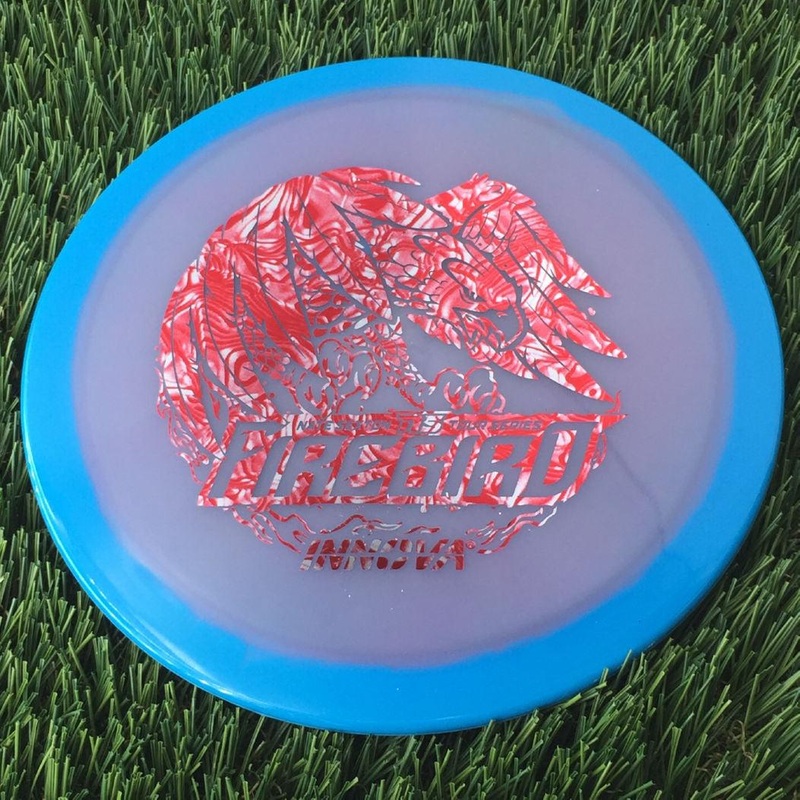 Innova Proto Glow Halo Champion Firebird with Nate Sexton 2024 Tour Series Stamp – 175g – Translucent Blue