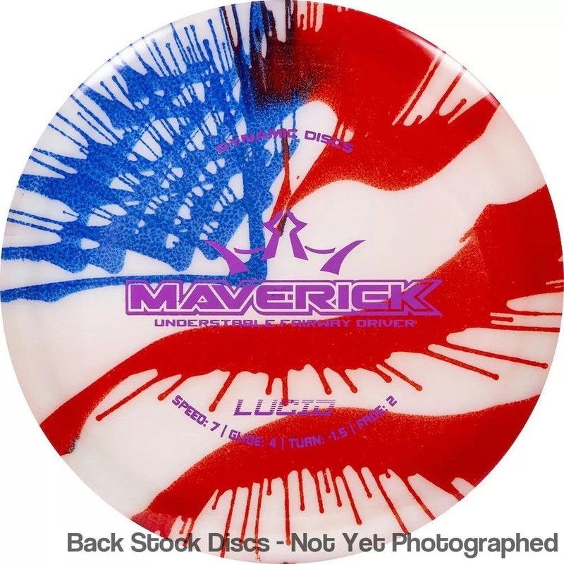 Dynamic Discs Lucid MyDye Maverick Fairway Driver with Flag Stamp [Back Stock Inventory – Disc and Stamp Color WILL VARY]