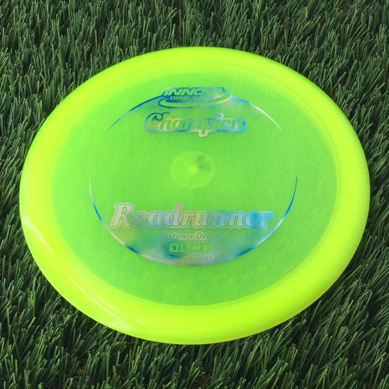 Innova Champion Roadrunner with Circle Fade Stock Stamp – 167g – Translucent Yellow