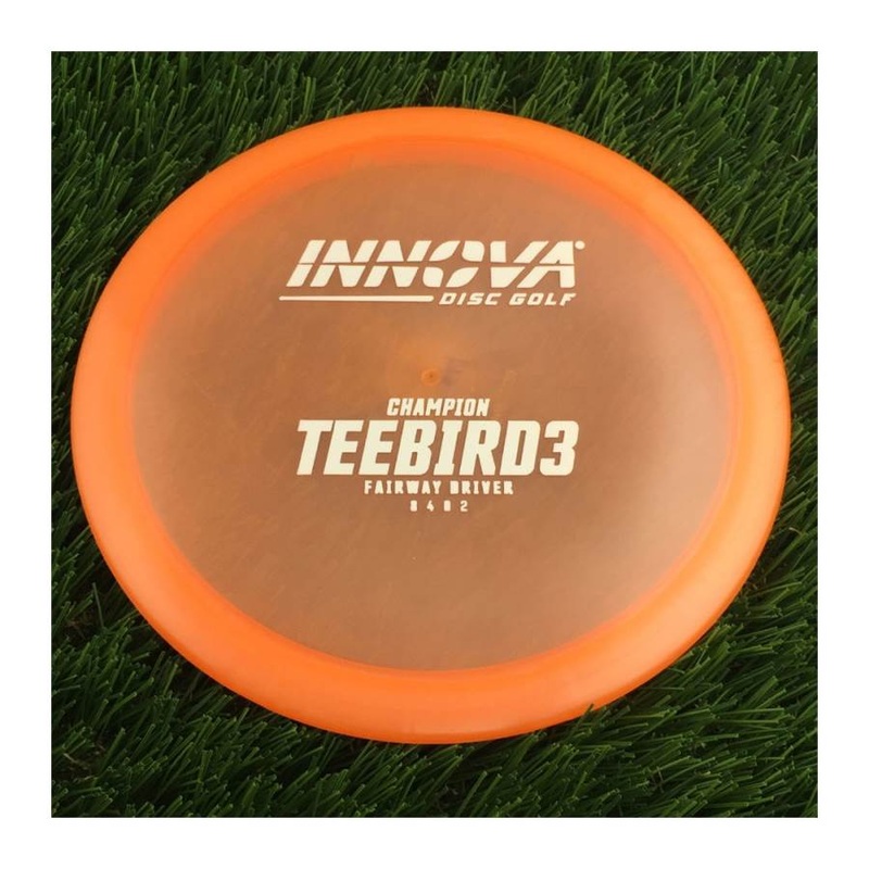 Innova Champion Teebird3 with Burst Logo Stock Stamp – 175g – Translucent Orange