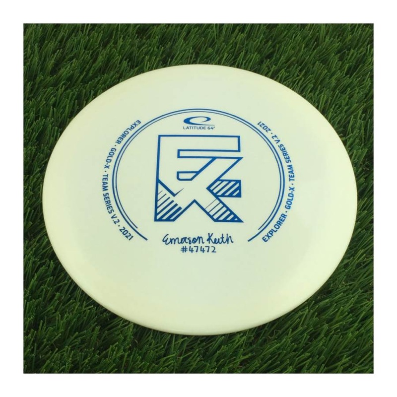 Latitude 64 Gold X-Blend Explorer with Emerson Keith 2021 Team Series Stamp – 176g – Solid White