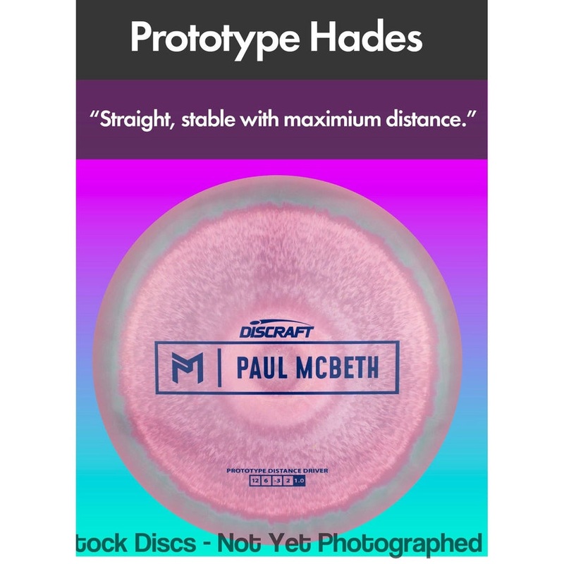Discraft ESP Hades Distance Driver with Paul McBeth Prototype Stamp [Back Stock Inventory – Disc and Stamp Color WILL VARY]