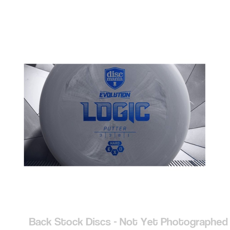 Discmania Evolution EXO Hard Logic Putter (Stock Stamp) [Back Stock Inventory – Disc and Stamp Color WILL VARY]
