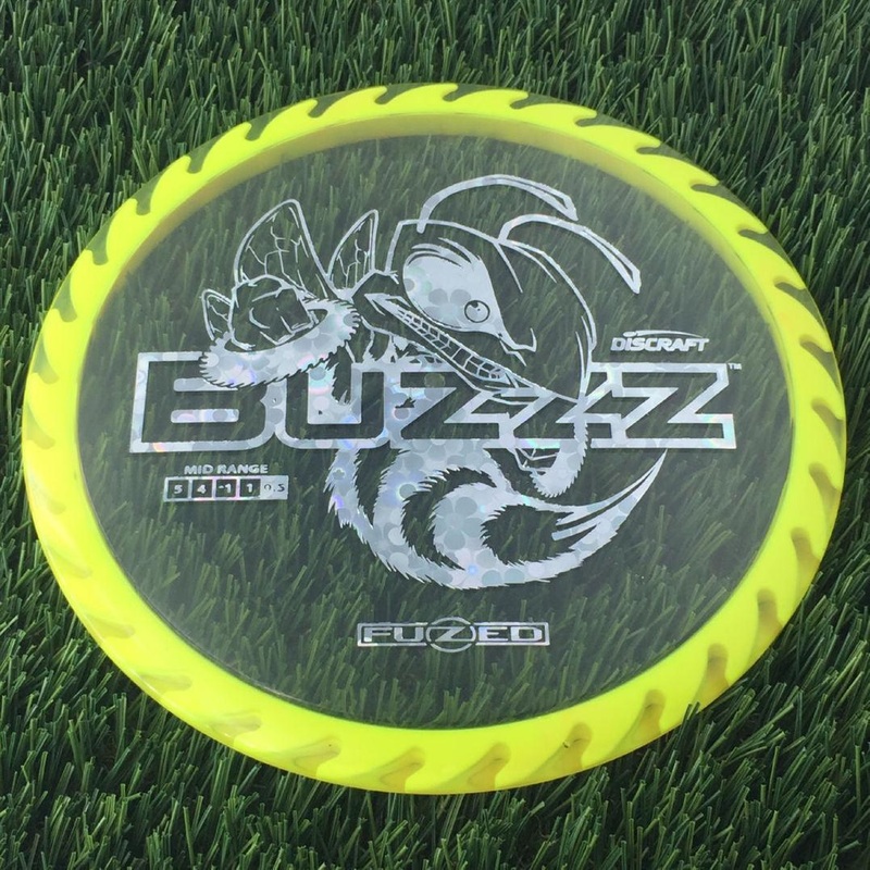 Discraft Elite Z FuZed Line with Saw Pattern Buzzz with Big Bee with Saw Blade – “Buzzzsaw” Stamp – 176g – Yellow