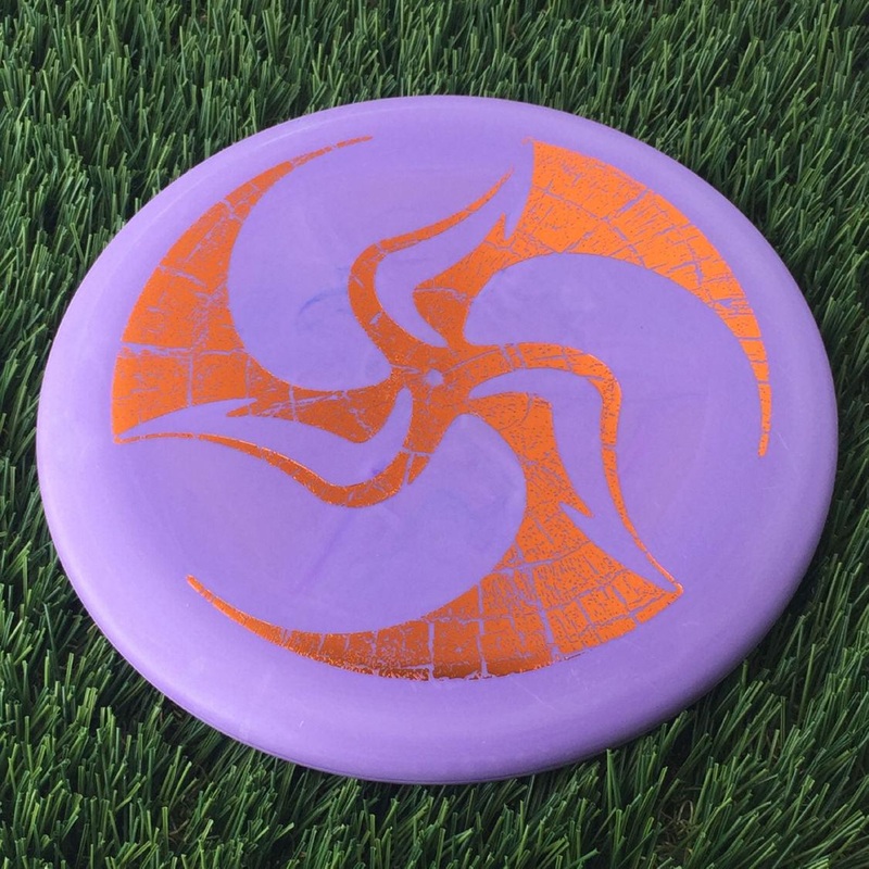 Discmania Italian D-Line Flex 2 P2 with Huk Lab Large Cracked TriFly Stamp – 173g Purple