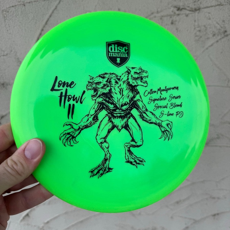 Auction! Jan ’24 – Discmania S-Line Special Blend PD with Lone Howl II Colten Montgomery Signature Series Stamp – 175g – Solid Green