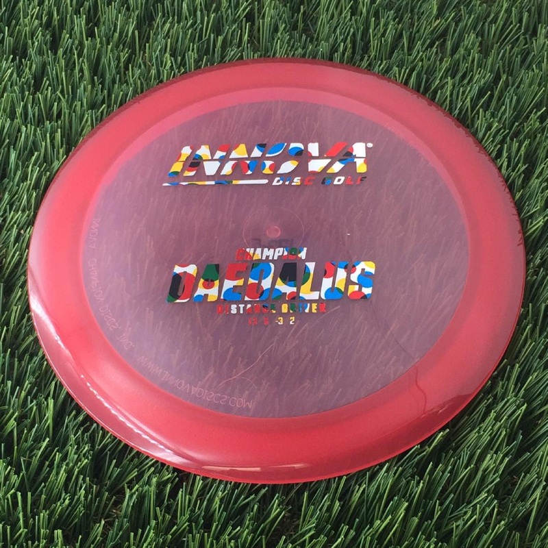 Innova Champion Daedalus with Burst Logo Stock Stamp – 175g – Translucent Dark Pink