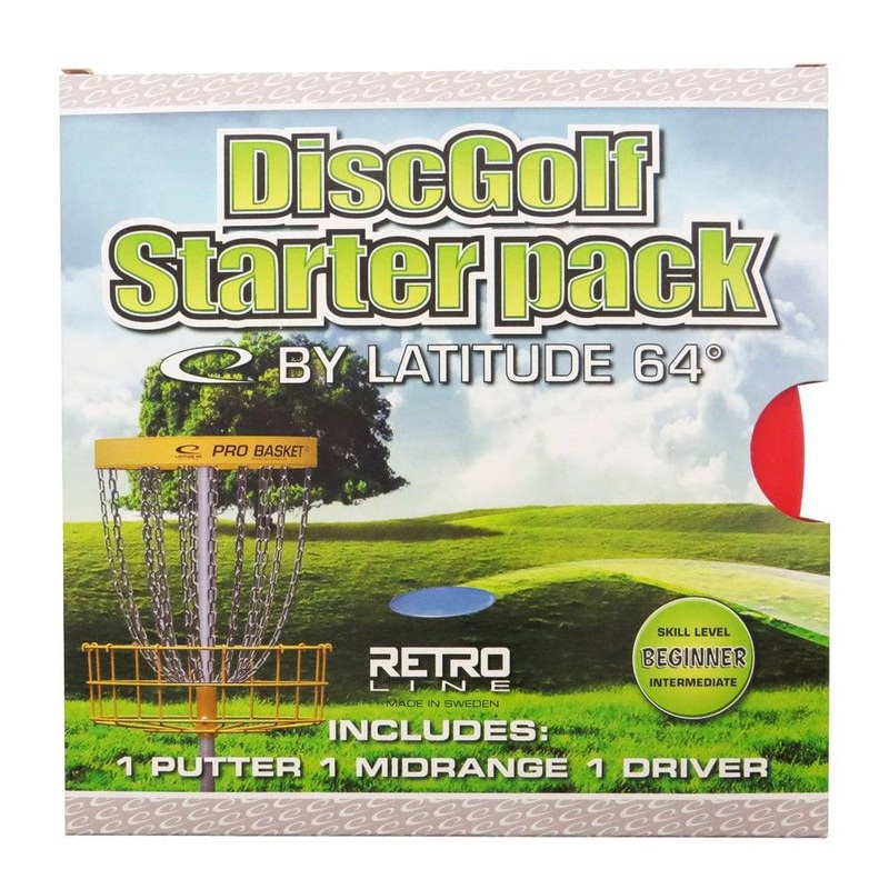 Latitude 64 3-Disc Retro Junior Starter Disc Golf Set