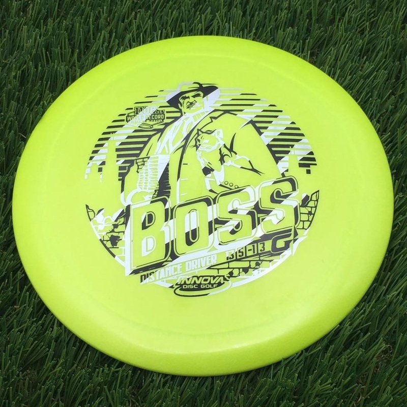 Innova Gstar Boss with Stock Character Stamp – 175.7g – Mucus Yellow