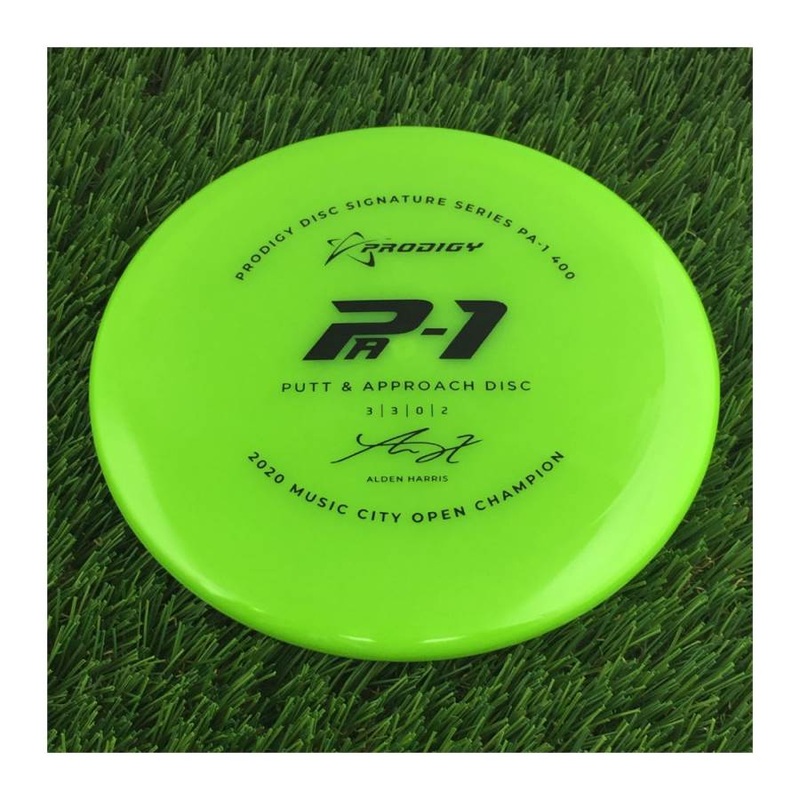 Prodigy 400 PA-1 with 2022 Signature Series Alden Harris – 2020 Music City Open Champion Stamp – 172g – Solid Green