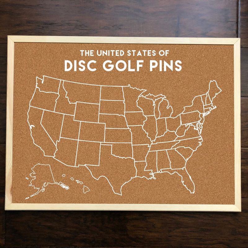 United States of Disc Golf Pins – Custom Corkboard