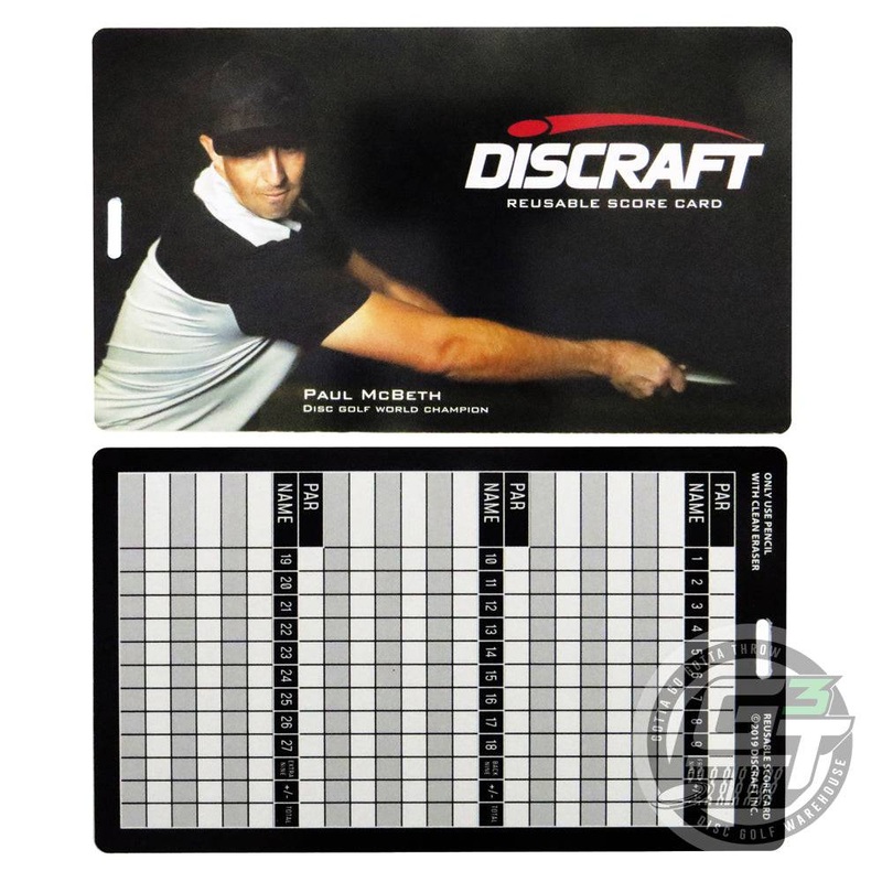 Discraft Reusable Disc Golf Scorecard