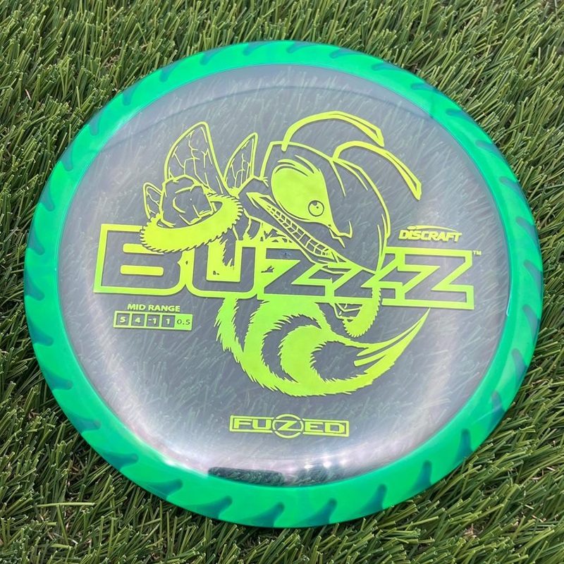 Discraft Elite Z FuZed Line with Saw Pattern Buzzz with Big Bee with Saw Blade – “Buzzzsaw” Stamp – 175.8g – Green