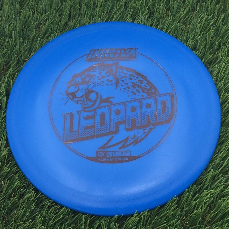 Innova DX Leopard with Burst Logo Stock Stamp – 137.9g – Blue