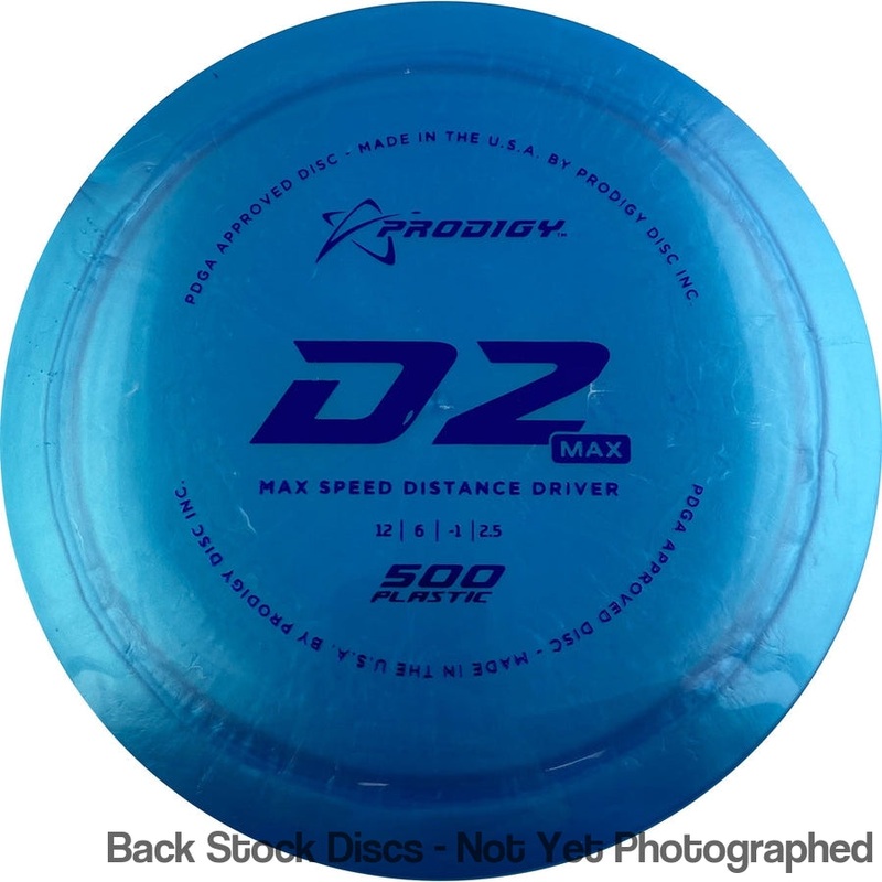 Prodigy 500 D2 Max Distance Driver (Stock Stamp) [Back Stock Inventory – Disc and Stamp Color WILL VARY]